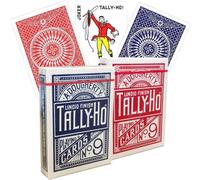 2x bicycle Tally-Ho Circle Posteriore Carte da Gioco Rosso E Blu Poker Magia