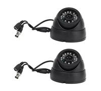 2X Black Telecamera per Videosorveglianza CCTV da Interno con Telecamera di3443