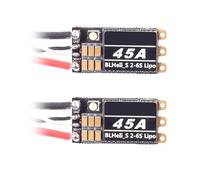 2X BLHeli S 2-6S Lipo 45A Brushless ESC LED RGB Programmabile Integrato D-Shot 150/300/600 ONESHOT125 per Parti di Droni RC FPV