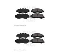 2x Blue Print ADH24246 Kit Pastiglie Freno a Disco Frontale per Honda Rover