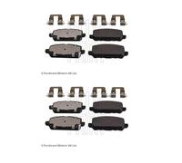 2x Blue Print ADH24299 Kit Pastiglie Freno Disco Posteriore per Honda Accord Ix