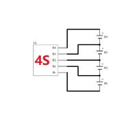 2X BMS 4S Active Balancer Board 1.2A Lifepo4 Li-Ion Lithium Battery Transfer Equalizer Module Versione Induttiva