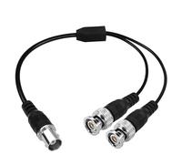 2X BNC femmina a 2X BNC maschio Y Splitter Combinatore Adattatore Sonda di Test Cavo