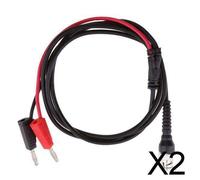 2X BNC Q9 da 47 "a doppia spina a banana da 4 mm con cavo per sonda