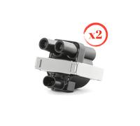 2x BOBINA ACCENSIONE PER FIAT VECCHIA CINQUECENTO COUPE SEICENTO UNO TIPO TEMPRA