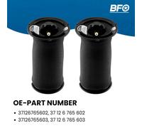 2x borsa a molla per sospensioni pneumatiche posteriori sinistra destra per BMW serie 5 E61 37126765602