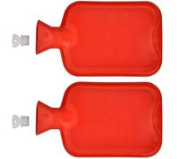 2x Borsa Dell'Acqua Calda Gomma 2 Litro Cuscino Termico Bottiglia Letto