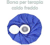 2x BORSA GHIACCIO PER ALLEVIARE DOLORE IN TESSUTO CON TAPPO A VITE FREDDO 15 CM