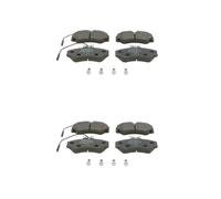2x Bosch 0 986 460 998 Kit Pastiglie Freno a Disco Frontale per Peugeot Fiat