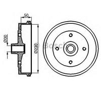 BOSCH 0 986 477 030 Tamburo freno