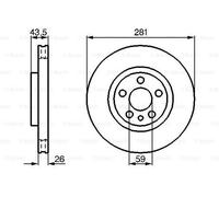 2x BOSCH 0 986 478 812 Disco freno Anteriore per FIAT Scudo Kastenwagen (220)