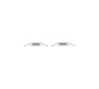 2x BOSCH 1 987 474 029 Kit accessori pastiglia freno Anteriore per BMW X3 (E83)