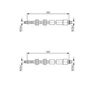 2X Bosch 1 987 481 569 Tubo Del Freno Anteriore Per BMW E84