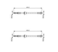 2X Bosch 1 987 481 679 Tubo Del Freno Anteriore Per MINI F56 F55 F57