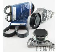 2X BOSCH Kit Cinghie Poly-V + 2X Tensionatori Per Audi A4 A6 VW Passat 3B