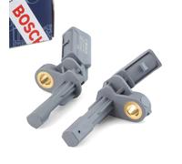 2X BOSCH Sensore ABS Per AUDI Q3 SEAT SKODA VW Golf 6 Jetta 4 Passat B7 Tiguan
