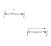 2X BOSCH Tubo Frenante Posteriore Per Porsche 928 VW 15001600 31 1.6 1.5 S