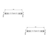 2x BOSCH Tubo Freno Posteriore per Renault Twingo II CN0_1.2 16V Clio BB _ CB _