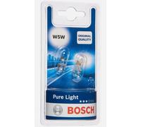 2x Bosch W5W Lampadina alogena 12 V W2,1x9,5d per BMW Audi VW