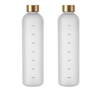 2X Bottiglia D'Acqua da 1 Litro con Indicatore del Tempo 32 OZ Bottiglia Mo5141