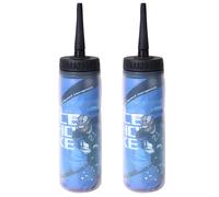 2X Bottiglia per Acqua da Hockey Su Ghiaccio da 650ML Bottiglia Portatile d1347