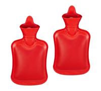 2x Boule Scaldaletto 28,5x15,5x4,5 cm Borsa Acqua Calda Hot Water Bottle 1 Litro