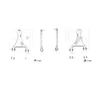 2x Bracci oscillanti FEBI BILSTEIN Davanti S+D per HONDA ACCORD VIII, ACCORD