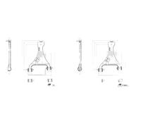 2x Bracci oscillanti FEBI BILSTEIN Davanti S+D per LAND ROVER DISCOVERY IV,