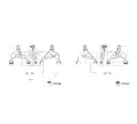 2x Bracci oscillanti FEBI BILSTEIN Davanti S+D per TOYOTA HILUX VIII