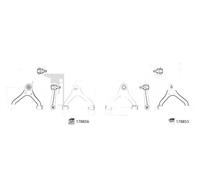 2x Bracci oscillanti FEBI BILSTEIN S+D per TOYOTA HILUX VII, HILUX VIII