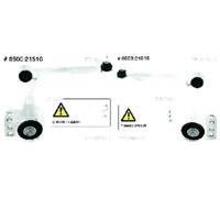 2x Bracci oscillanti TRISCAN Davanti S+D per CHEVROLET, OPEL AMPERA, ASTRA J, J