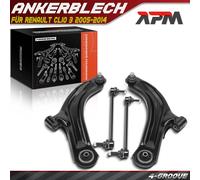 2x Braccio Oscillante + 2x Barra Accoppiamento Frontale SX Dx per Renault Clio 3