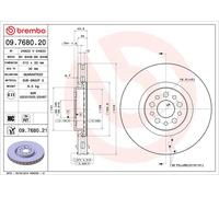2x BREMBO 09.7680.21 Disco freno Anteriore per FIAT Ulysse (179) 310mm