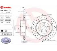 2x BREMBO 09.7813.1X Disco freno Posteriore per SUBARU IMPREZA Stufenheck (GD)