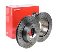 COPPIA DISCHI FRENO POST BREMBO PORSCHE CAYMAN R 3.4 243KW 10>12 09889021