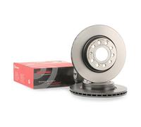 2x BREMBO 09.9167.11 Disco freno Anteriore per VW GOLF VI (5K1) Jetta Mk5 (1K)