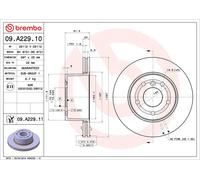 2x BREMBO 09.A229.11 Disco freno Anteriore per LAND ROVER Discovery II (L318)