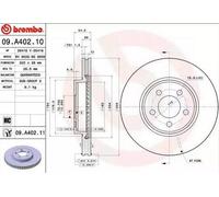 2x BREMBO 09.A402.11 Disco freno Anteriore per CHRYSLER 300 C Touring (LX, LE)