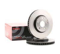 2x BREMBO 09.A717.11 Disco freno Anteriore per TOYOTA Crown Sedan (S210) 296mm