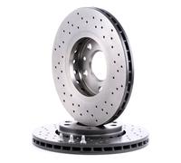 2x BREMBO 09.A727.1X Disco freno Anteriore per RENAULT Megane III Hatchback