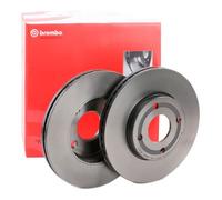 2x BREMBO 09.C760.11 Disco freno Anteriore per FORD Fiesta Mk7 Schrägheck 262mm