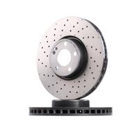 2x BREMBO 09.D529.23 Disco freno Anteriore adatto per MERCEDES-BENZ CLS (C257)