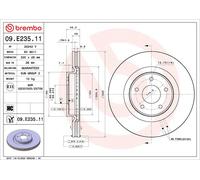 2x BREMBO 09.E235.11 Disco freno Anteriore per NISSAN Pathfinder IV (R52) 320mm