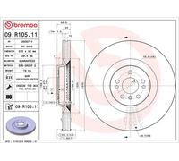 Disco freno BREMBO 09R10511 anteriore, ventilato, altamente carbonizzato, 1 Pezzo