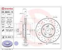 2X BREMBO Dischi Freno Anteriore Compatibili Per Honda Pilot