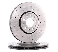 2x BREMBO Disco freno Anteriore Ø288mm Altezza: 34mm Spessore: 25mm perforato/ventilazione interna 09.7010.2X