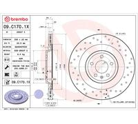 2x BREMBO Disco Freno Forato Interno Ø356mm per Audi A6 Avant 4G5 C7 4GD