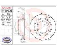 2x BREMBO Disco Freno Interno Ventilato Ø338mm per Ford Transit V363 FCD