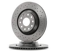 2x BREMBO Disco freno Posteriore Ø310mm Altezza: 48mm Spessore: 22mm perforato/ventilazione interna 09.A200.1X Compatibilità con VW Golf VII Hatchback 5G1, BQ1, BE1, BE2 GOLF VI 5K1 T-Roc A11