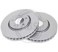 2x Bremsscheibe A.B.S. 17354 ABS per Chrysler Dodge Plymouth, Belüftet, 302mm